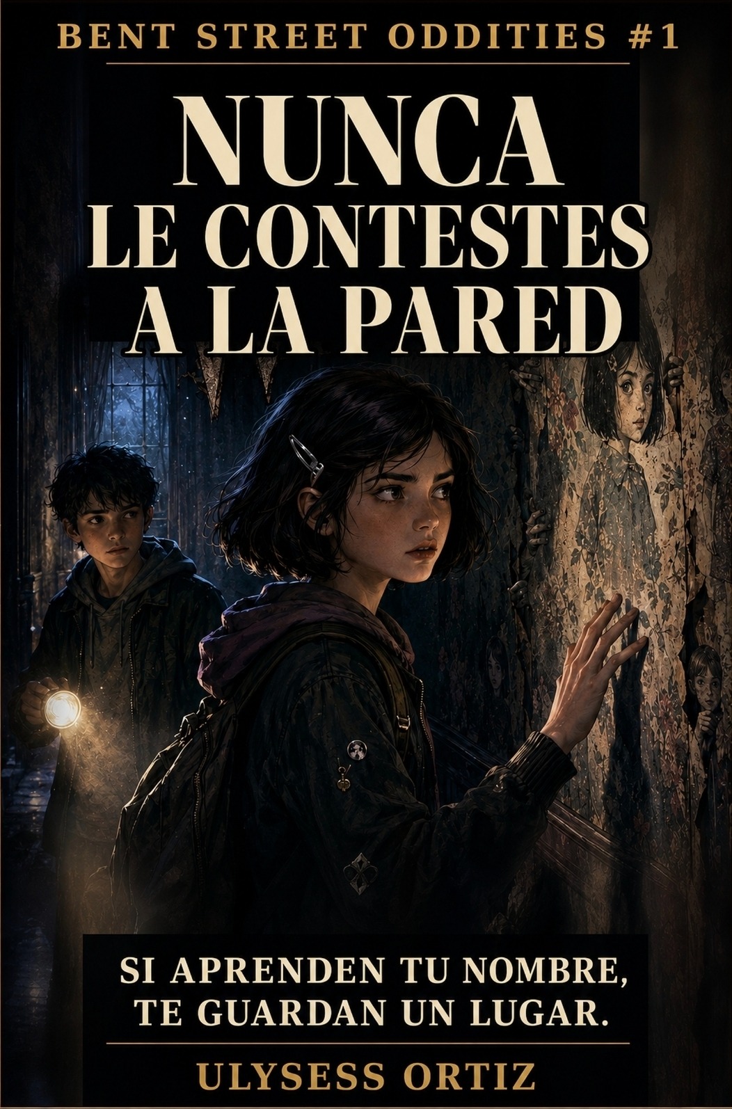 Portada de Nunca le contestes a la pared por Ulysess Ortiz
